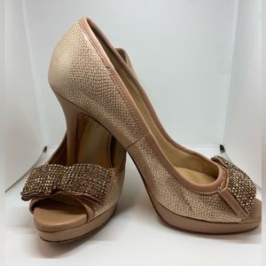 Antonio Melani peep toe heels
